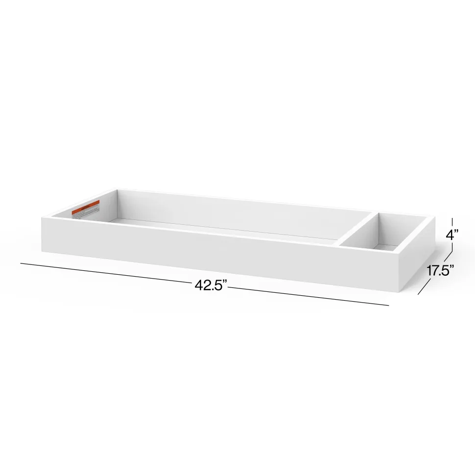 F01792 Universal Changing Table Topper, Matte White