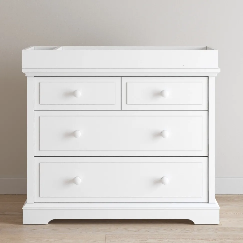F01792 Universal Changing Table Topper, Matte White