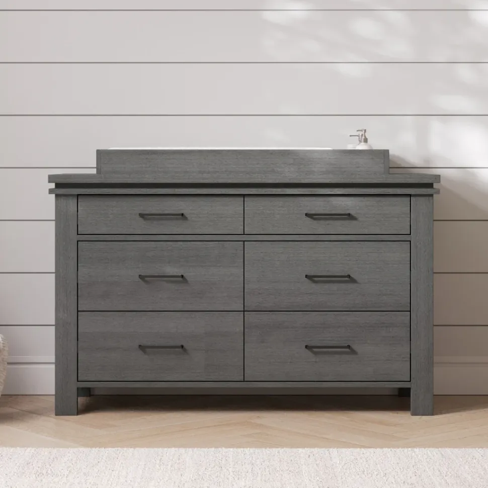 F01792 Universal Changing Table Topper, Midnight Gray