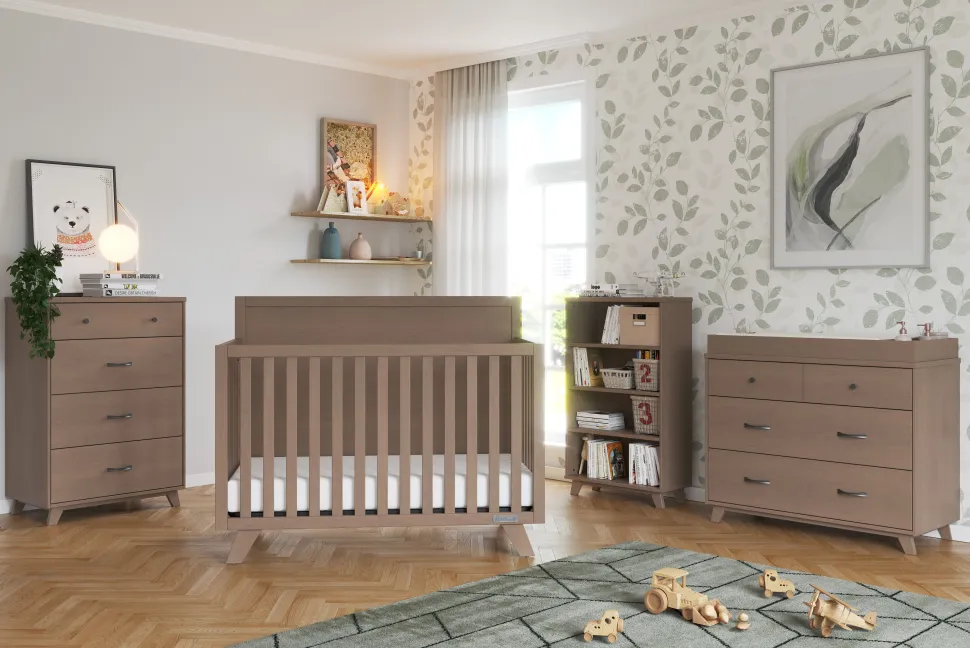 F01792 Universal Changing Table Topper, Dusty Heather