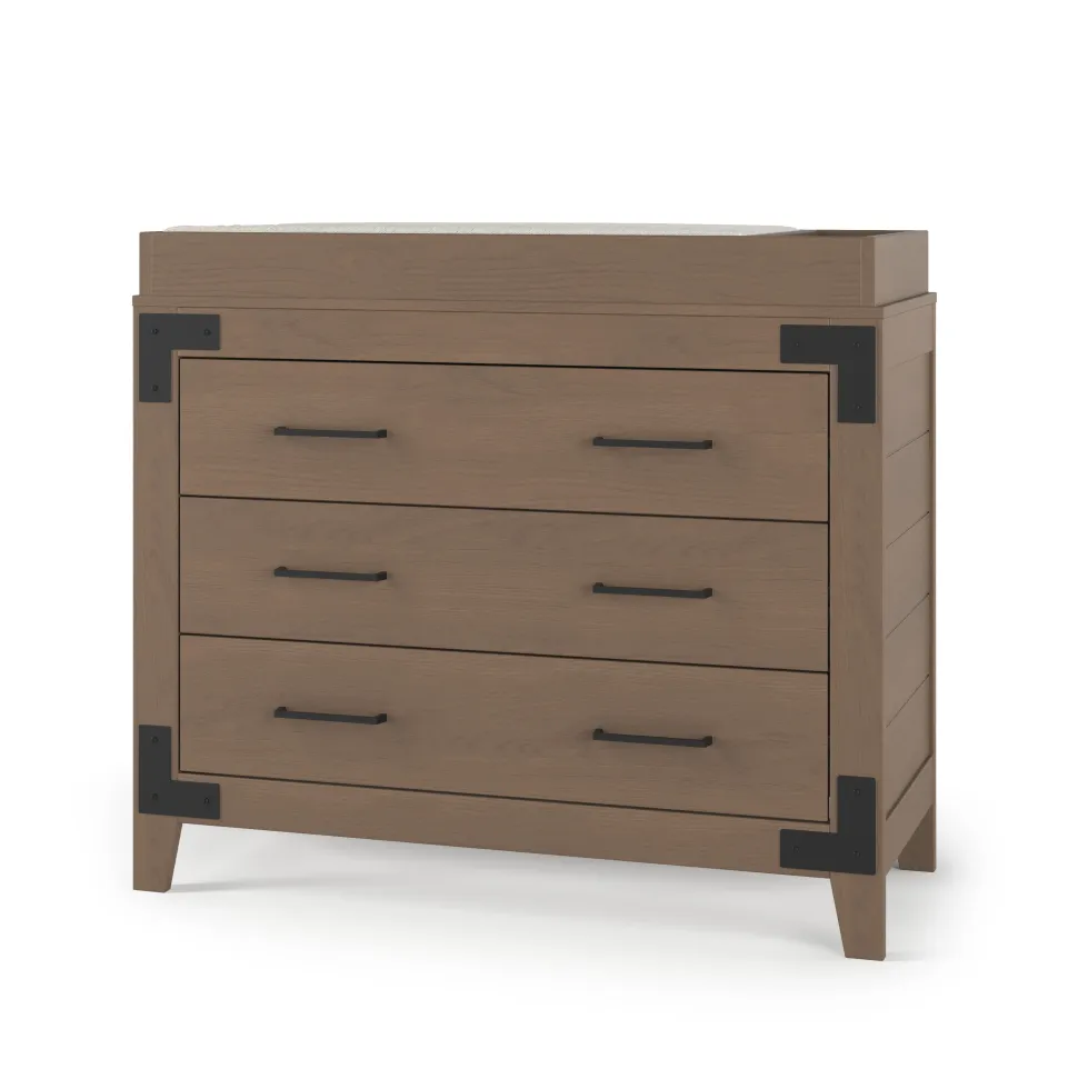 F01792 Universal Changing Table Topper, Dusty Heather