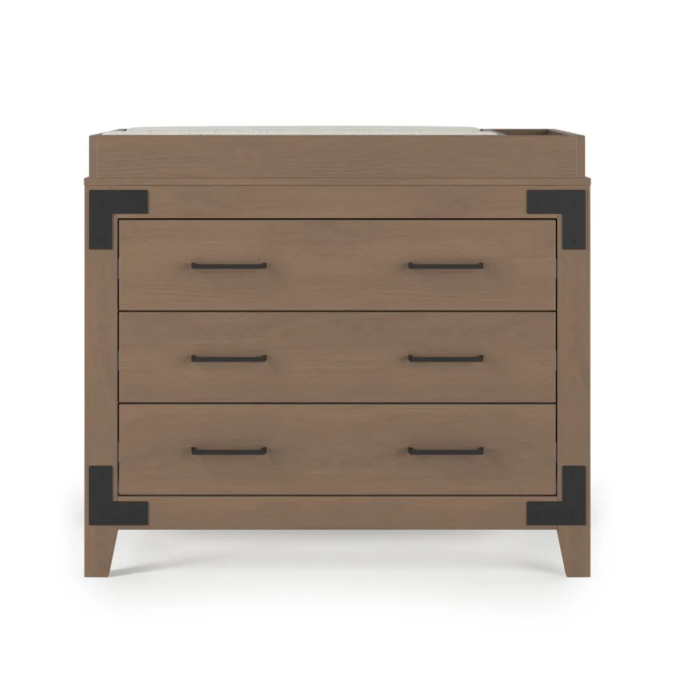 F01792 Universal Changing Table Topper, Dusty Heather