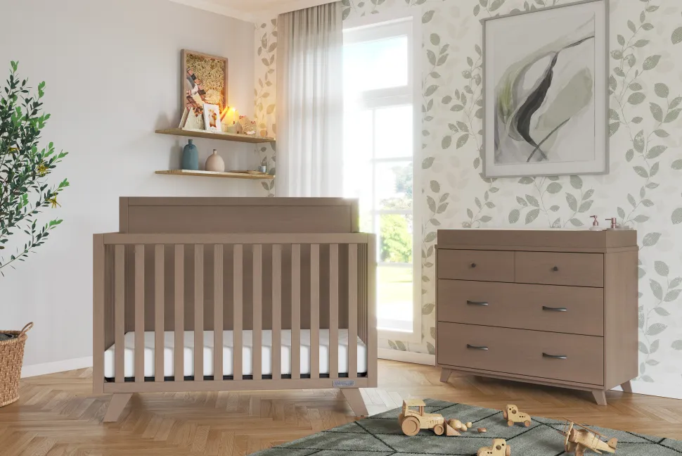 F01792 Universal Changing Table Topper, Dusty Heather