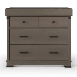 F01792 Universal Changing Table Topper, Dapper Gray