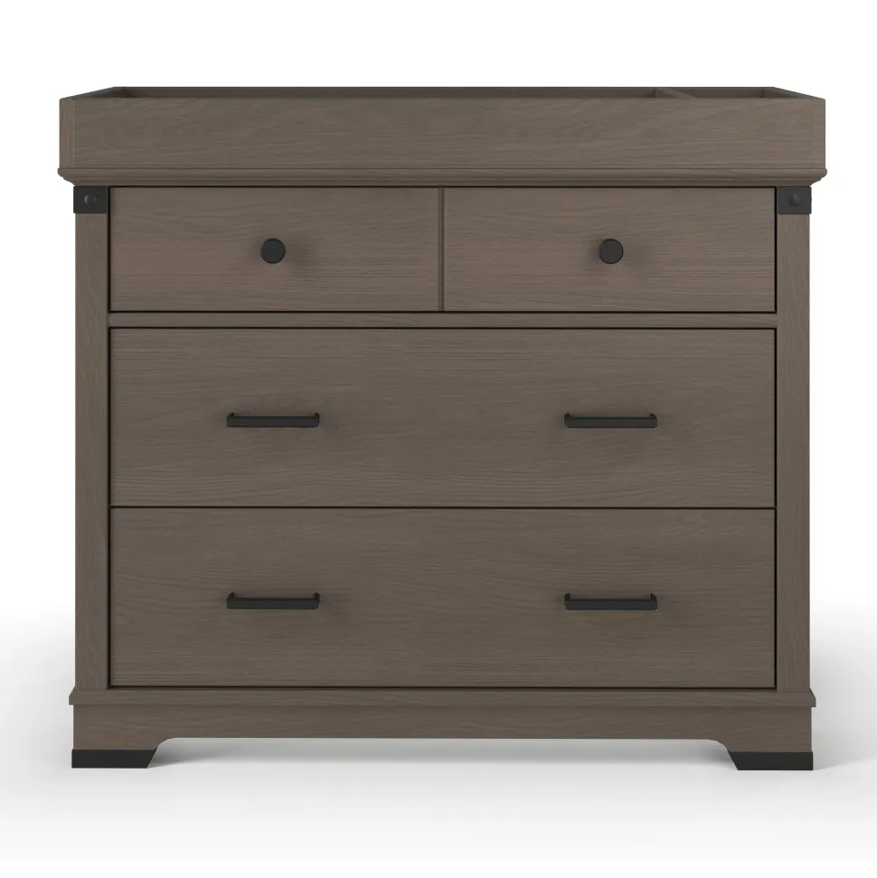 F01792 Universal Changing Table Topper, Dapper Gray