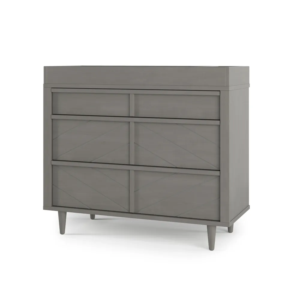 F01792 Universal Changing Table Topper, Lunar Gray