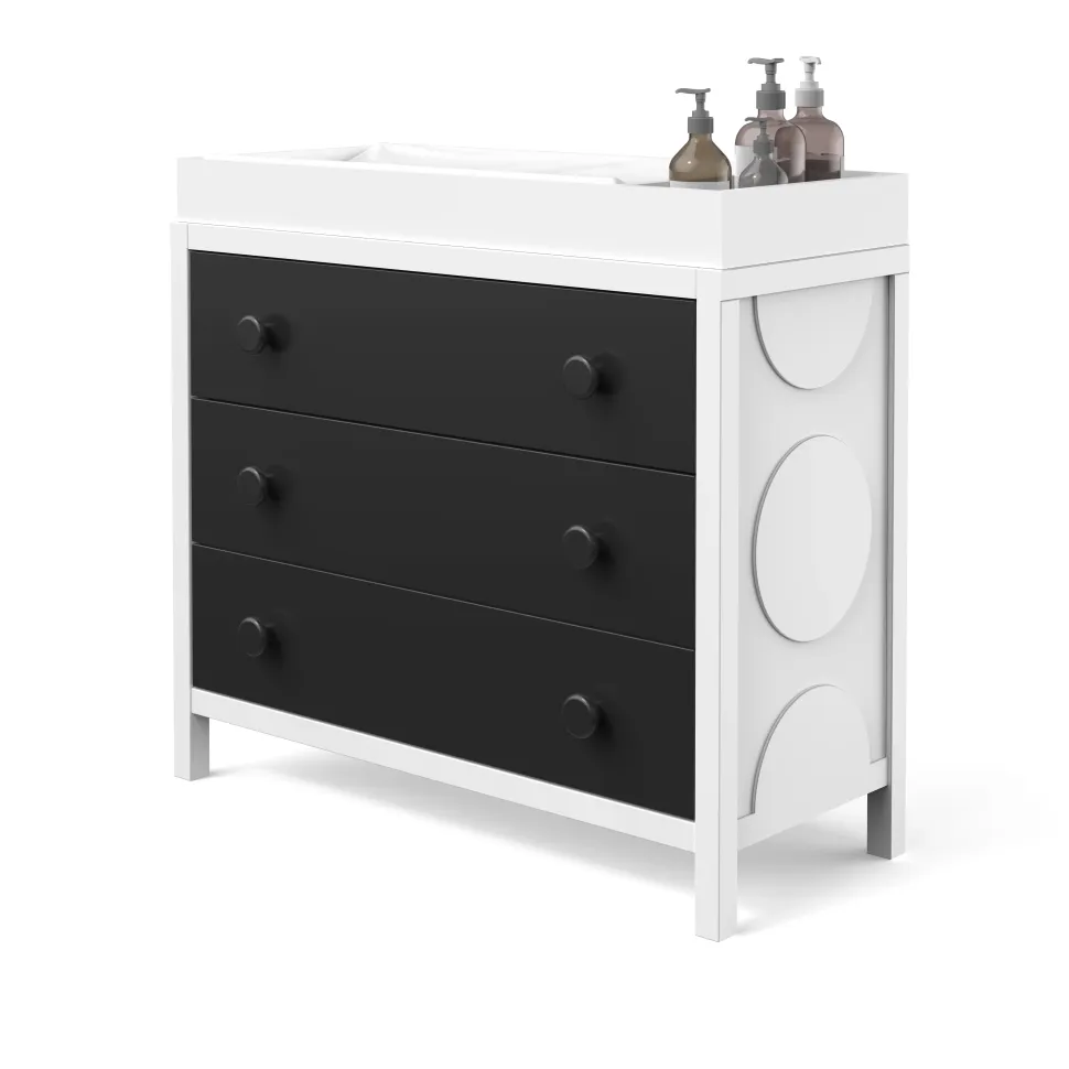 F01792 Universal Changing Table Topper, Lunar Gray