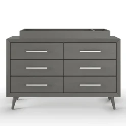 F01792 Universal Changing Table Topper, Lunar Gray