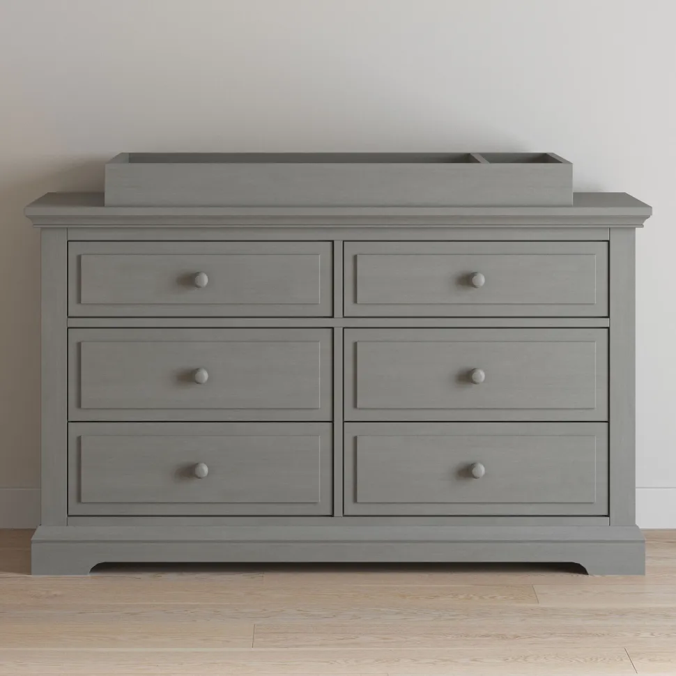 F01792 Universal Changing Table Topper, Lunar Gray