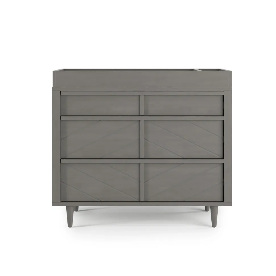 F01792 Universal Changing Table Topper, Lunar Gray