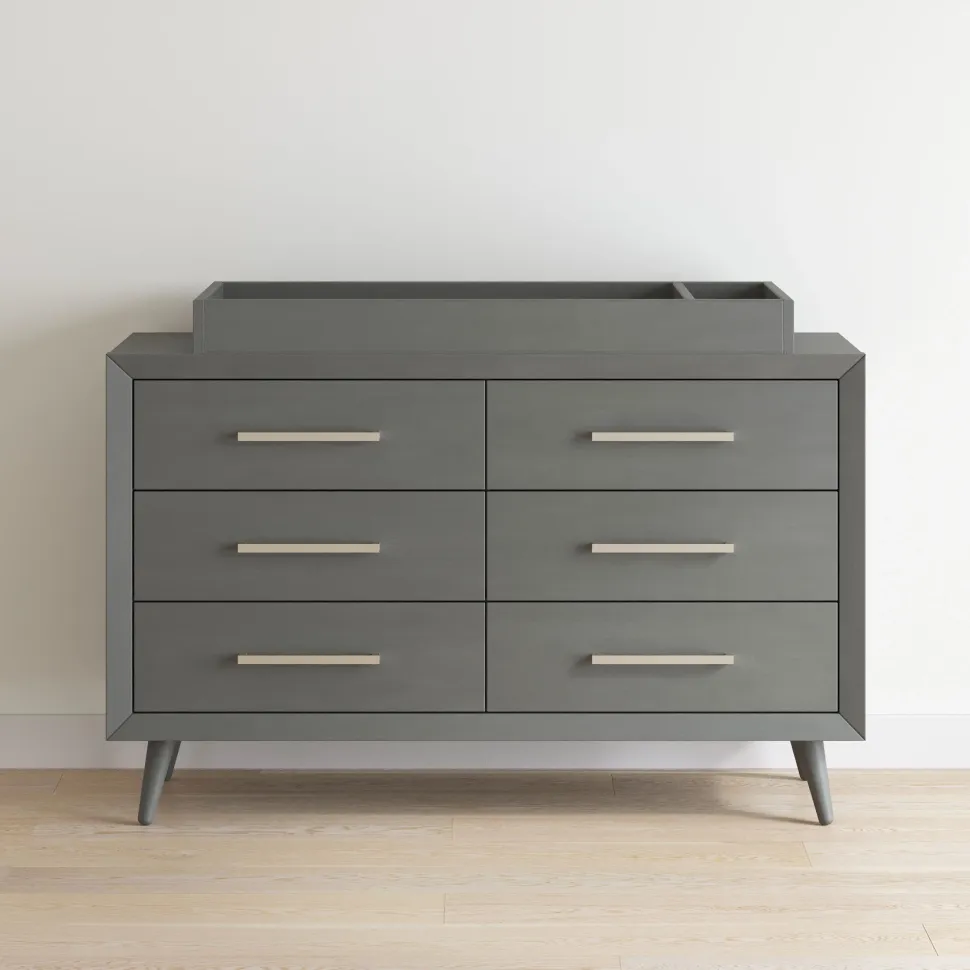 F01792 Universal Changing Table Topper, Lunar Gray