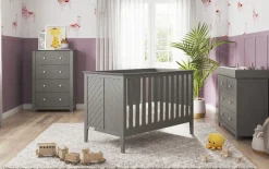 F01792 Universal Changing Table Topper, Lunar Gray