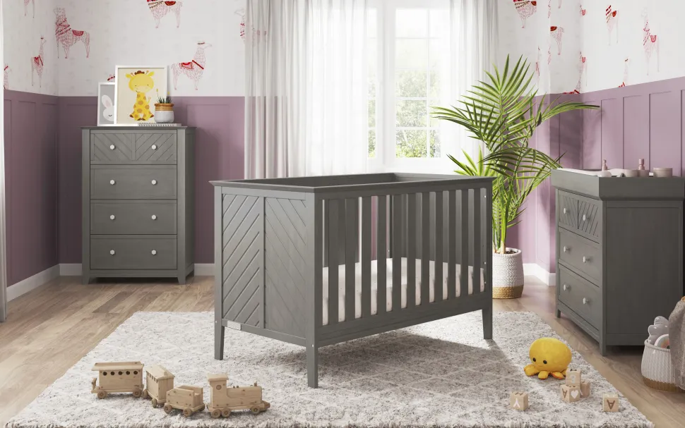 F01792 Universal Changing Table Topper, Lunar Gray