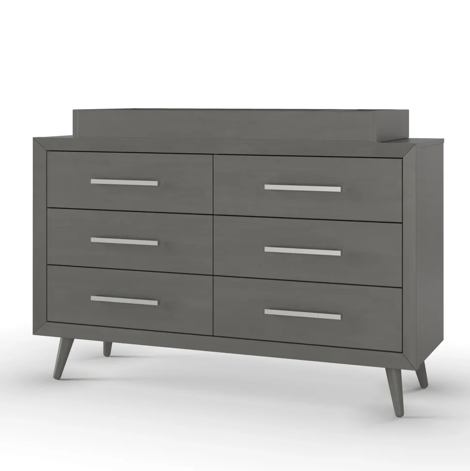 F01792 Universal Changing Table Topper, Lunar Gray