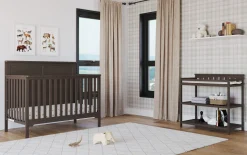 Flat Top Baby Changing Table, Dapper Gray