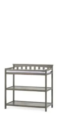 Flat Top Baby Changing Table, Dapper Gray