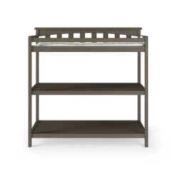 Flat Top Baby Changing Table, Dapper Gray