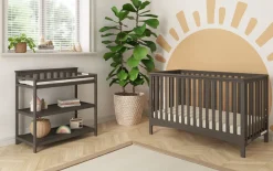 Flat Top Baby Changing Table, Dapper Gray