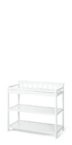 Flat Top Baby Changing Table, Matte White