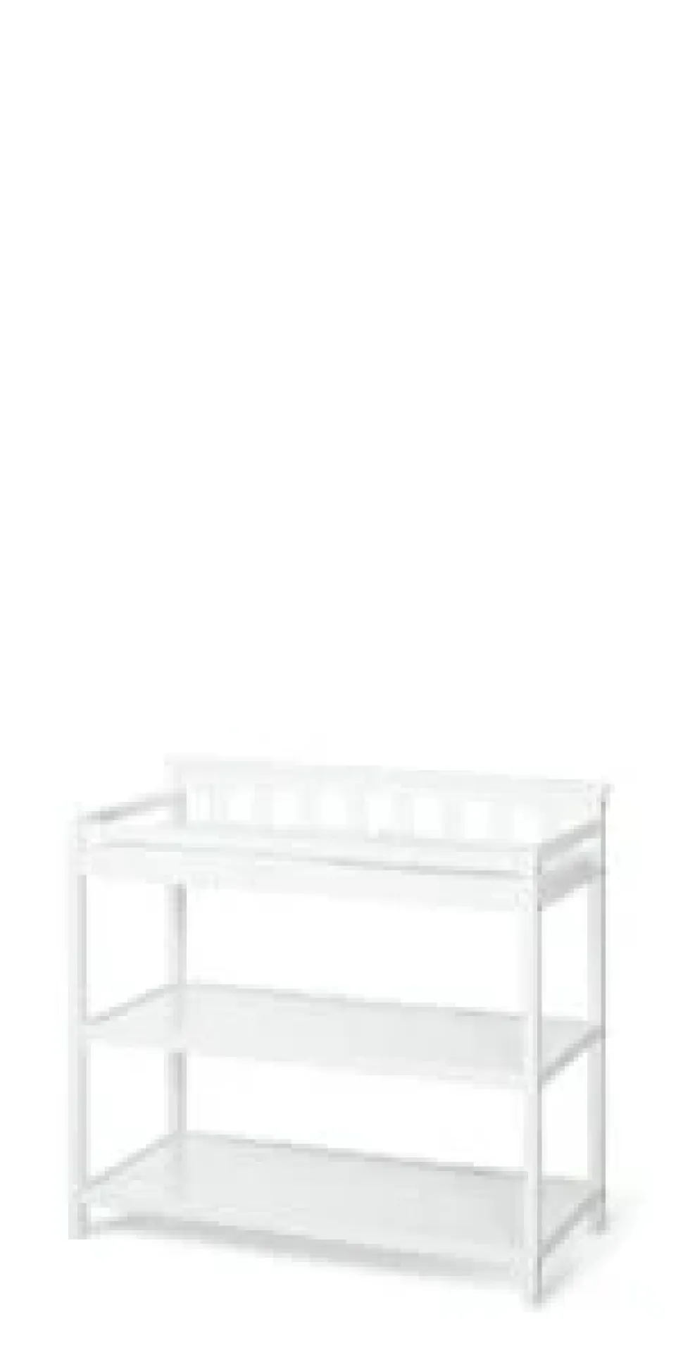 Flat Top Baby Changing Table, Matte White