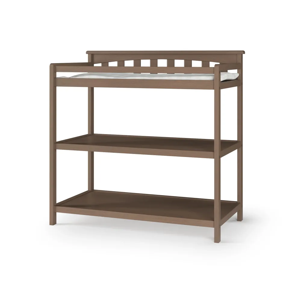 Flat Top Baby Changing Table, Dusty Heather