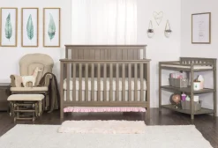Flat Top Baby Changing Table, Dusty Heather