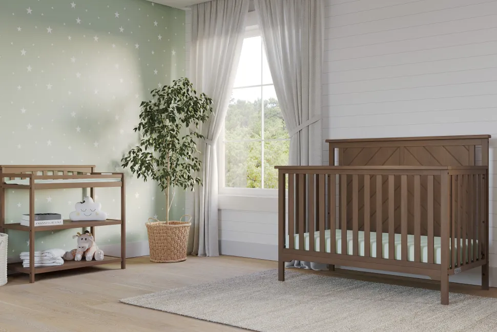 Flat Top Baby Changing Table, Dusty Heather
