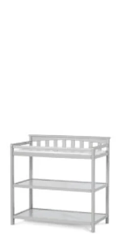 Flat Top Baby Changing Table, Cool Gray