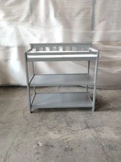 Flat Top Baby Changing Table, Cool Gray