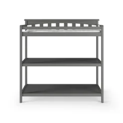 Flat Top Baby Changing Table, Cool Gray