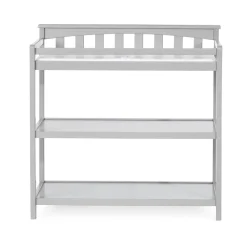 Flat Top Baby Changing Table, Cool Gray