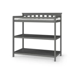 Flat Top Baby Changing Table, Cool Gray
