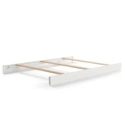 Full-Size Bed Rails, White/Gray