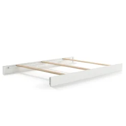 Full-Size Bed Rails, White/Gray