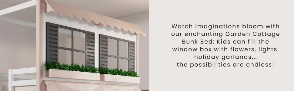 Garden Cottage Twin over Twin Bunk Bed