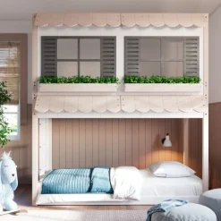 Garden Cottage Twin over Twin Bunk Bed