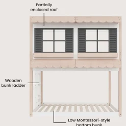 Garden Cottage Twin over Twin Bunk Bed