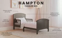 Hampton Toddler Bed, Dapper Gray