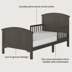 Hampton Toddler Bed, Dapper Gray