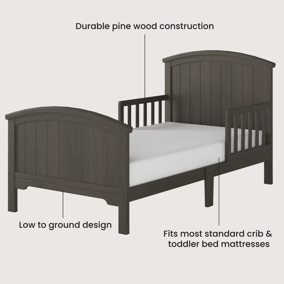 Hampton Toddler Bed, Dapper Gray
