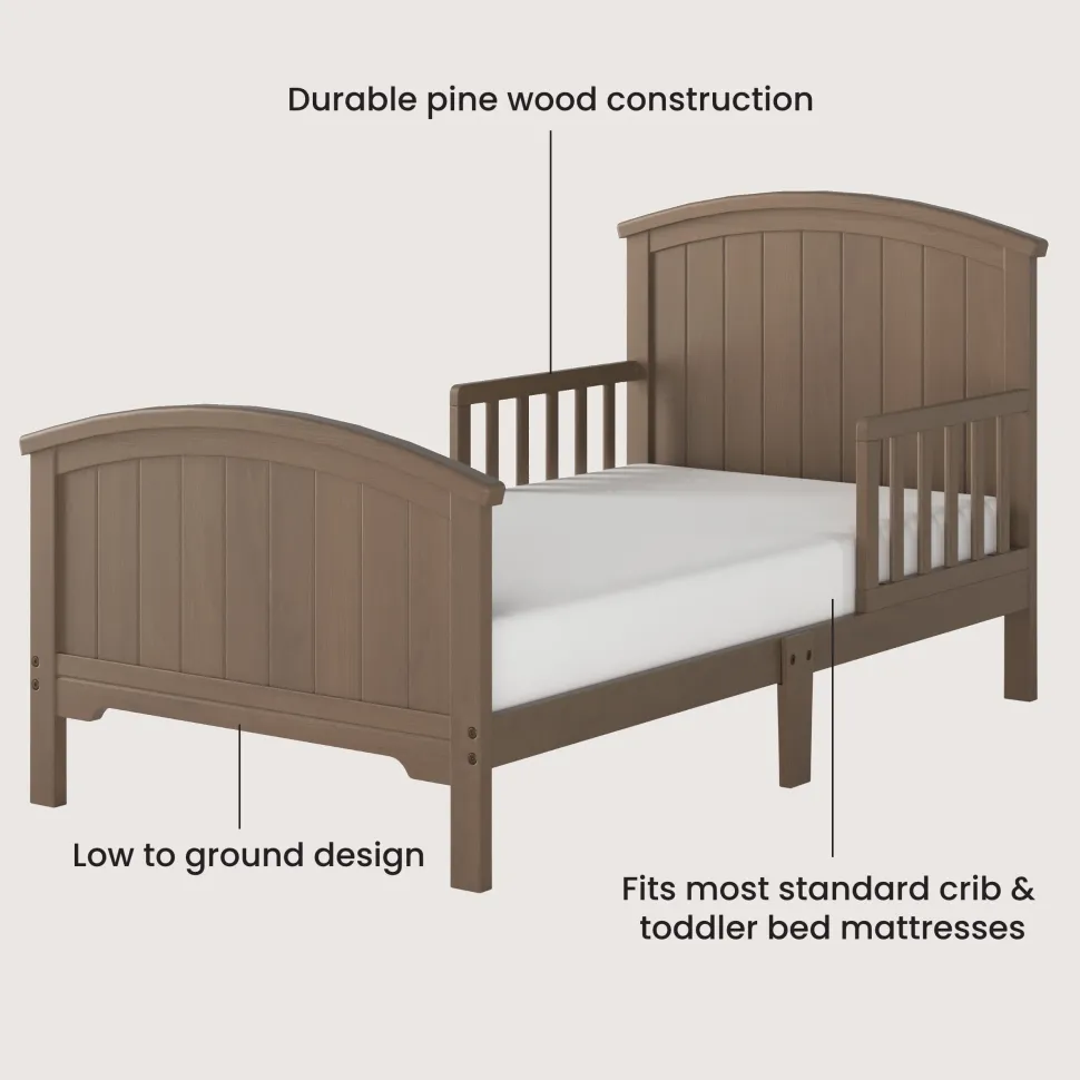 Hampton Toddler Bed, Dusty Heather