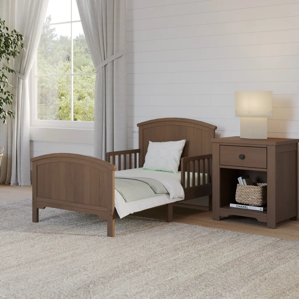 Hampton Toddler Bed, Dusty Heather