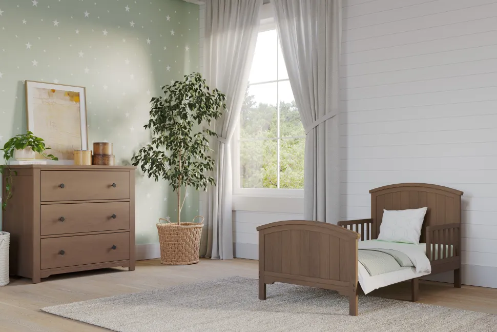 Hampton Toddler Bed, Dusty Heather