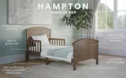 Hampton Toddler Bed, Dusty Heather
