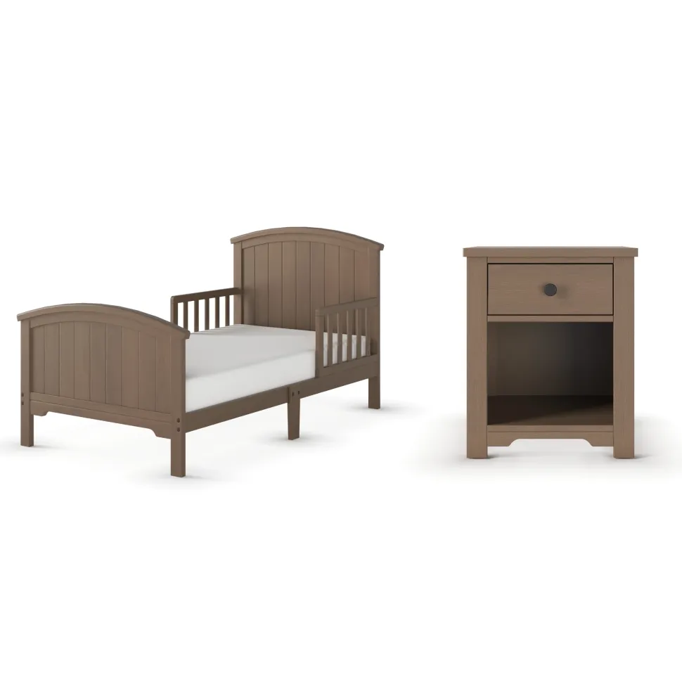 Hampton Toddler Bed, Dusty Heather