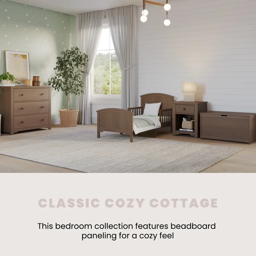 Hampton Toddler Bed, Dusty Heather