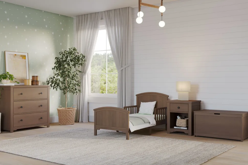 Hampton Toddler Bed, Dusty Heather