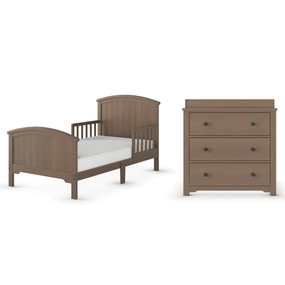 Hampton Toddler Bed, Dusty Heather