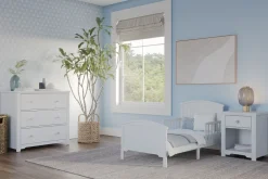 Hampton Toddler Bed, Matte White