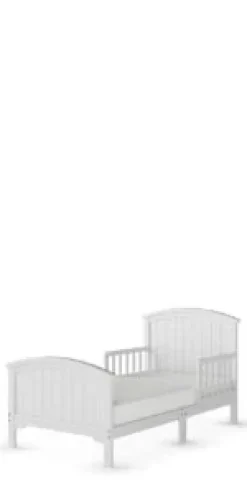 Hampton Toddler Bed, Matte White